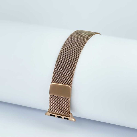 Ремешок на Apple watch 38/40/41mm Milanese Loop Band Golden